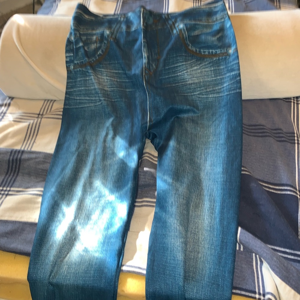 Stretch pant faux jeans true pocket s/m NEW
